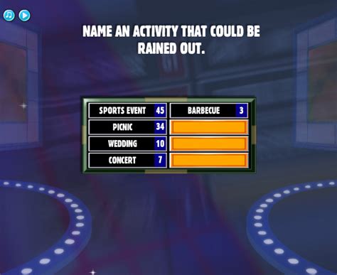 Name something that might get rained out - Name Something That Might Get Rained Out [ Fun Frenzy Trivia ] By Levels Answers 7 November 2022. Dear Friends, if you are seeking to finish the race to the end of the game but you are blocked at Name Something That Might Get Rained Out question in the game Fun Frenzy Trivia, you could consider that you are already a winner ! You have reached ...
